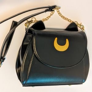 Black cat sailor moon Luna purse